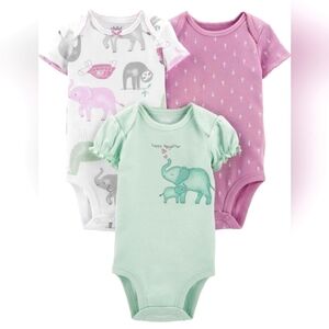 Carter's Child of Mine Baby Girls' Bodysuit 3pc nwt